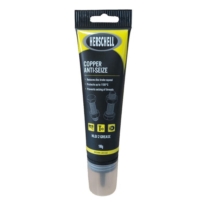 HERSCHELL Copper Anti-Seize Grease - 100g Tube. Disc Brake Squeal Reduction & Thread Seizing Prevention