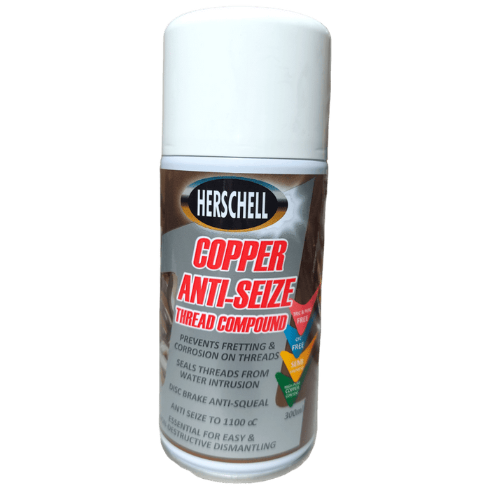 Herschell Copper Anti-Seize Spray: Thread Compound, Prevents Corrosion & Fretting, Easy Disassembly - 300ml