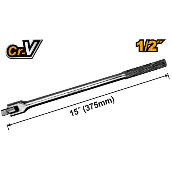 INGCO SOCKET POWER BAR FLEX HANDLE 375MM HFXH012151, 1/2