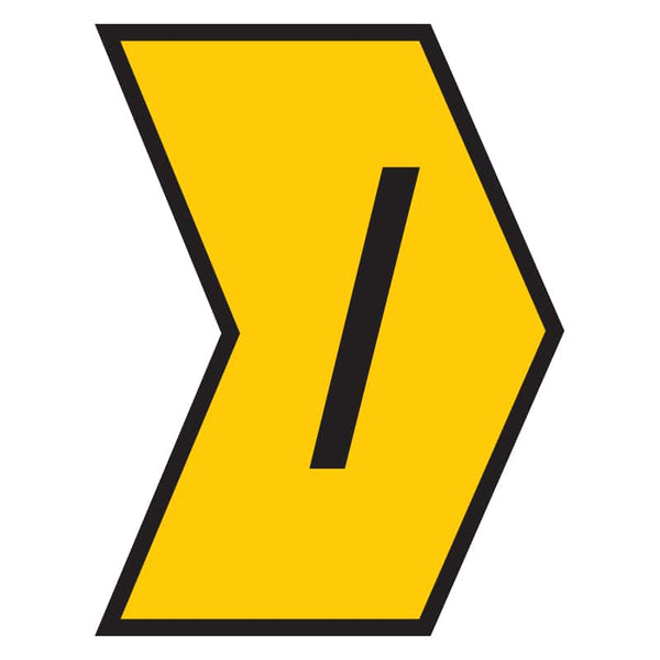 Marker Helagrip 1.0 - 3.0mm Yellow Marked Slash