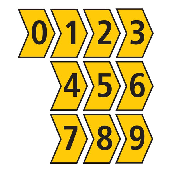 Marker Helagrip 1.0 - 3.0mm Yellow Marker Kit 0 - 9