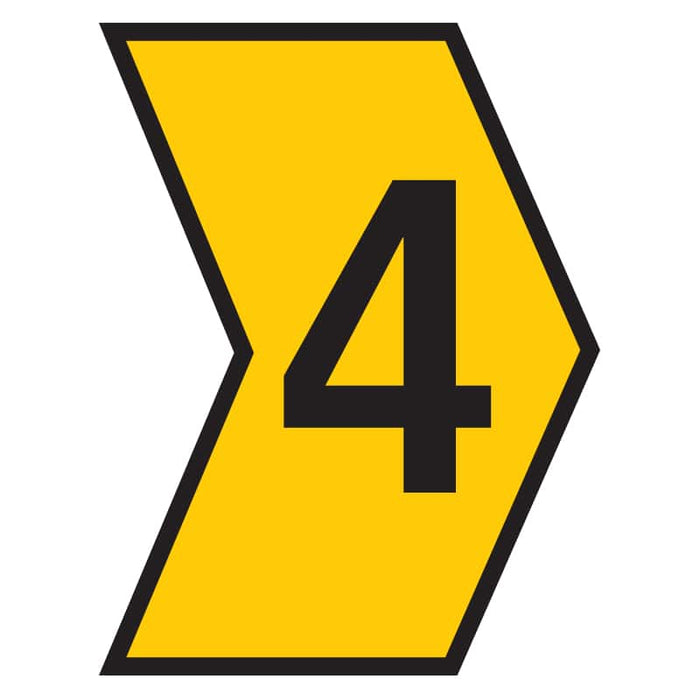 Helagrip Yellow Cable Marker - Number 4 | Wire & Cable Identification at chavda.com