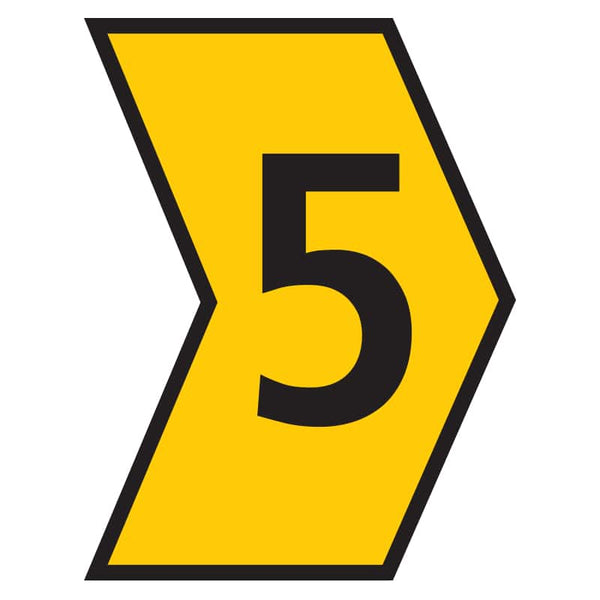 Helagrip Marker Yellow Number 5 | Cable Wire Identification Tag | chavda.com