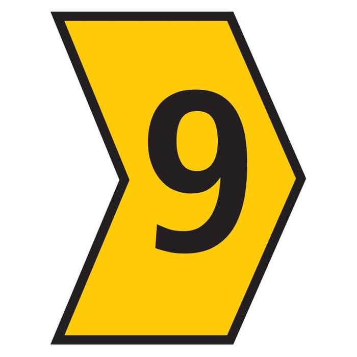 Helagrip Marker 2.0-5.0mm Yellow with Number 9 - Chavda.com
