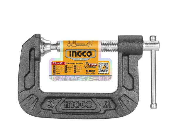 INGCO G-Clamp 200mm HGC0108: Heavy Duty C Clamp Tool for Woodworking & Metalworking