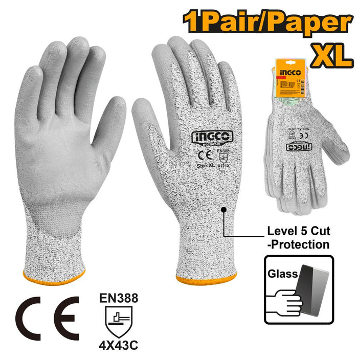 INGCO PPE GLOVESS CUT RESISTANT XL