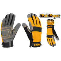 INGCO Mechanic Gloves XL | Premium Work Gloves | Durable & Comfortable | Ideal for Industrial & DIY Tasks