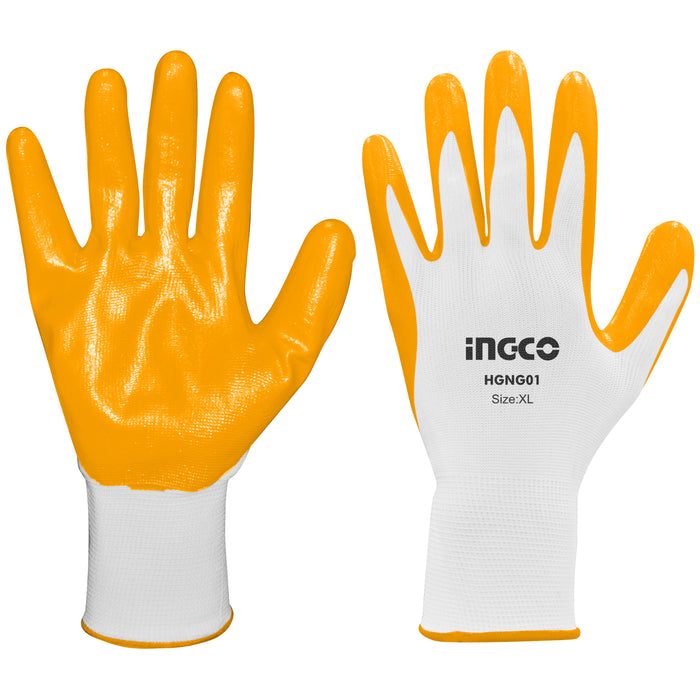 INGCO PPE GLOVES NITRILE L