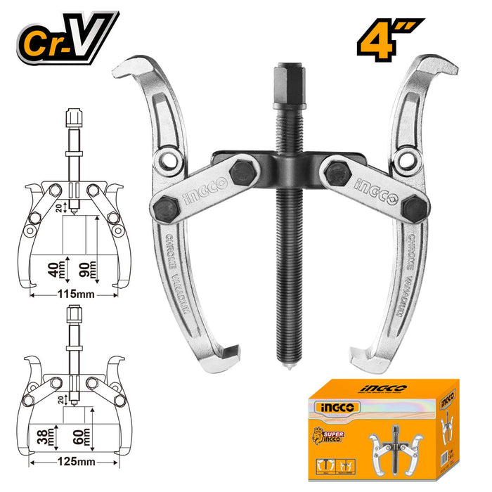 Ingco Gear Puller - 2 Jaw Puller Tool, 3KG Capacity - Chrome Vanadium
