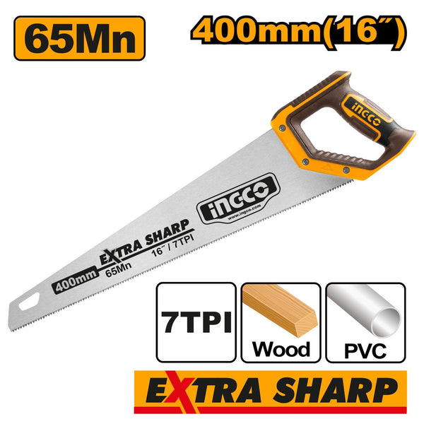 Ingco | Hand Saw 400mm 7TPI - HHAS15400