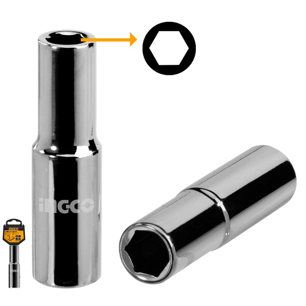 INGCO SOCKET HEXAGONAL DEEP 19MM