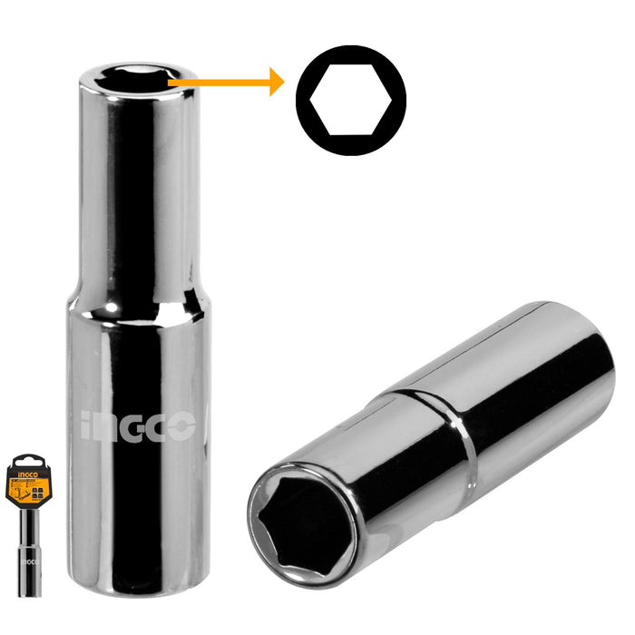 INGCO SOCKET HEXAGONAL DEEP 8MM - HHAST12083L