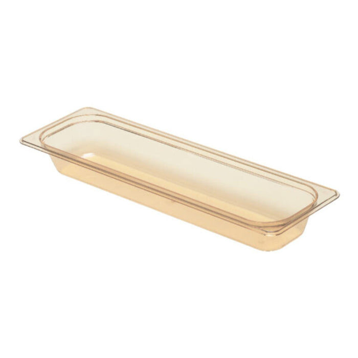 Cambro High Heat 1/2 Long Amber Food Pan - Commercial Restaurant Supply