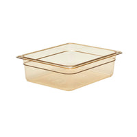 Cambro High Heat 1/2 GN Amber Food Pan, 100mm Deep - Commercial Kitchen Food Storage Container