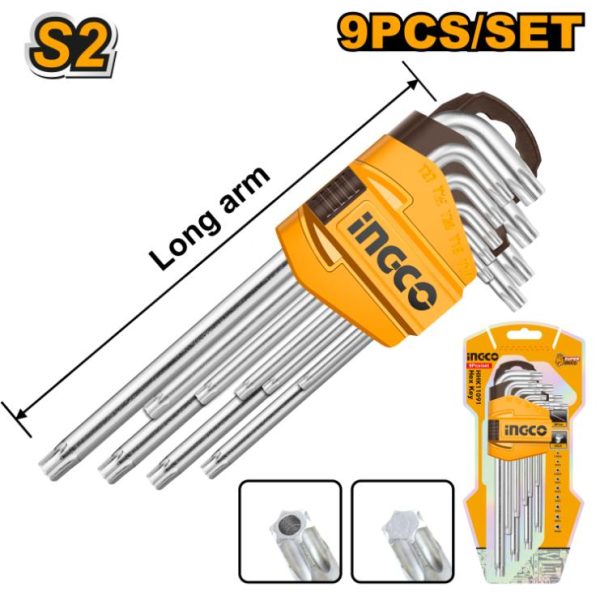 INGCO ALLEN KEY TORX 9PCS - HHK13091