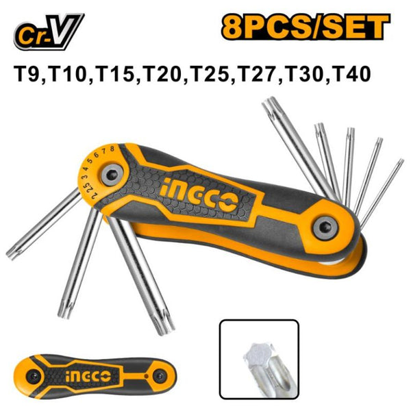 INGCO ALLEN KEY TORX 8PCS - HHK14083