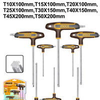 INGCO Allen Key T-Handle Torx Set 8PCS HHKT80838 - Premium Hex Key Set