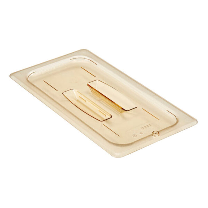 Cambro High Heat Amber Lid for 1/3 Size Food Pan - Durable Restaurant Food Pan Cover