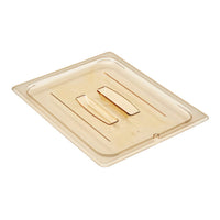 Cambro High Heat Amber Lid for 1/2 Size Food Pan - Durable, Heat Resistant, Kitchenware, Restaurant Supply
