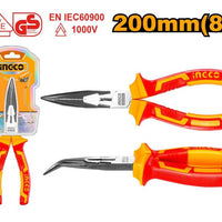 INGCO VDE PLIER LONG BENT NOSE INSULATED 200MM