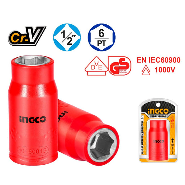 INGCO VDE SOCKET HEXAGONAL INSULATED 19MM