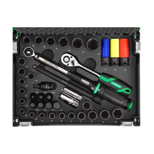 Hikoki  1/2" Socket Car Set 39 Pieces - 95000572