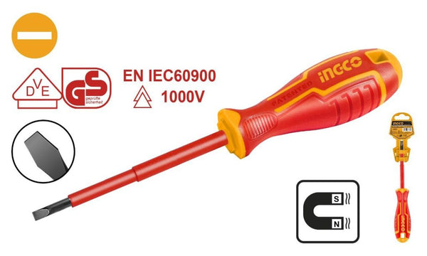 INGCO VDE SCREWDRIVER INSULATED SL4.0X100