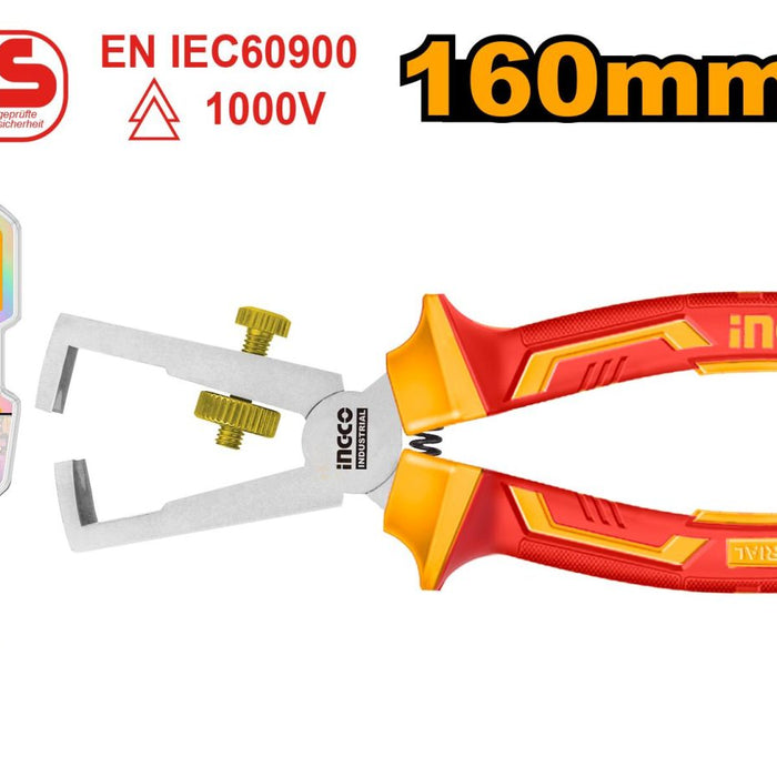 INGCO VDE PLIER 1000V 160MM WIRE STRIPPER