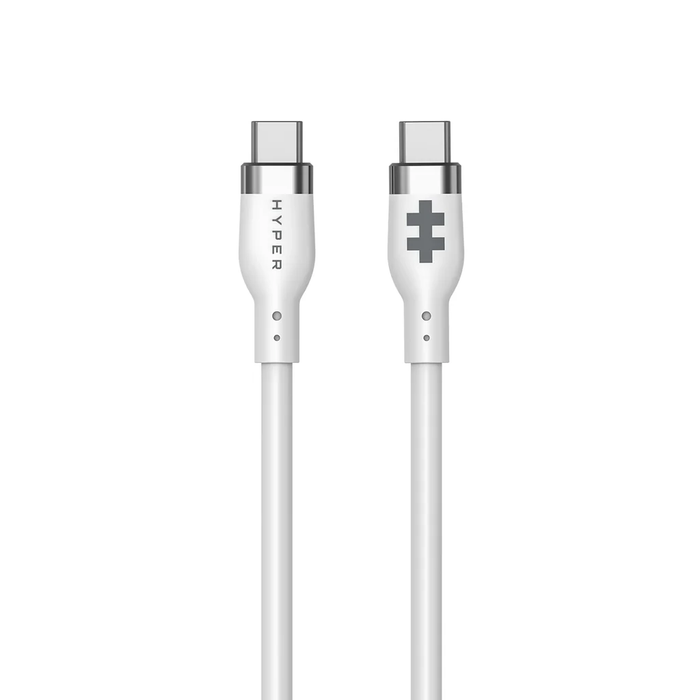 Targus HyperJuice 1m Silicone  USB-C to USB-C 240W Charging Cable - White.-HJ4001WHGL