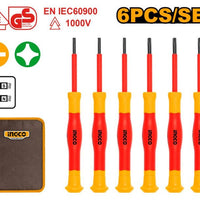 INGCO VDE SCREWDRIVER PRECISION INSULATED SET 6PCS