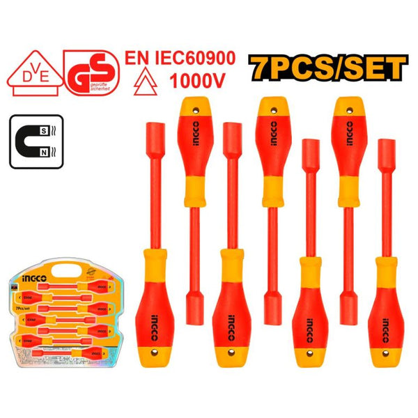 INGCO VDE SCREWDRIVER NUT INSULATED SET 7PCS
