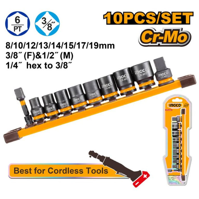 INGCO Impact Socket Set 3/8