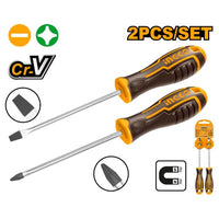 INGCO SCREWDRIVER SET 2PCS CR-V - HKSD0248