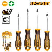 INGCO SCREWDRIVER SET 4PCS CR-V - HKSD0428