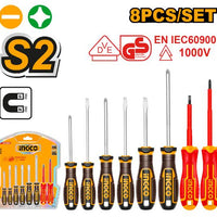 INGCO VDE SCREWDRIVER INSULATED SET 8PCS