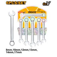 INGCO SPANNER COMBINATION SET 6PCS HKSPA1068 - High-Quality Hand Tools for Professionals & DIY Enthusiasts - Chavda.com