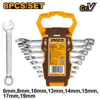 INGCO SPANNER COMBINATION SET 6-19MM 8PCS