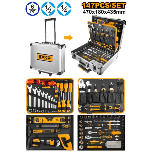 INGCO TOOL SET COMBINATION 147PCS