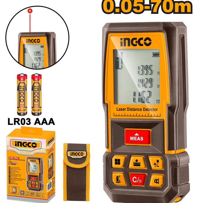 INGCO LASER DISTANCE DETECTOR 70M - HLDD0708