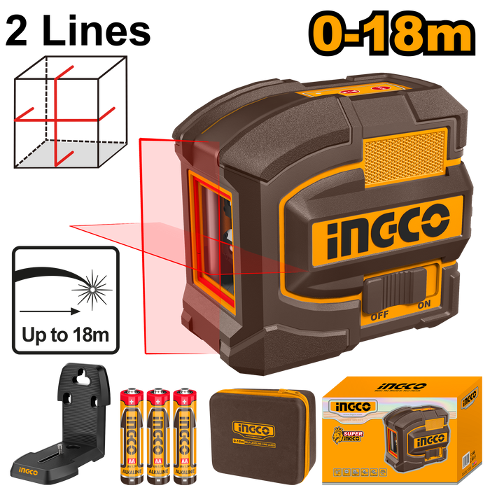 INGCO Laser Self Leveling HLL156503: 18M Red Beam Laser Level