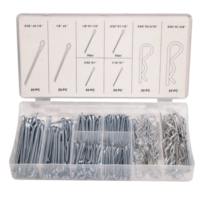 Assorted Mts Split Pins 260 Pc Hon0212