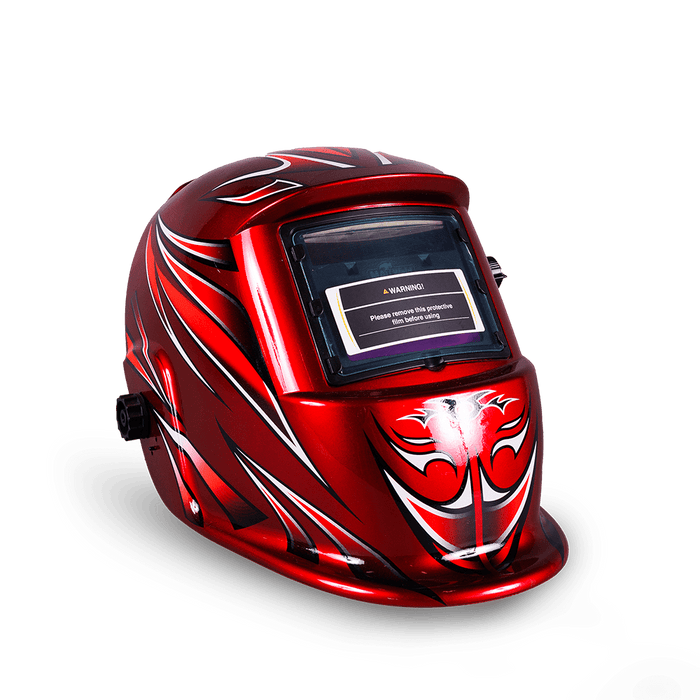 HON3008 Auto-Darkening Welding Helmet - Red, Grinding Option, MIG & Stick Welding - MatWeld Helmet