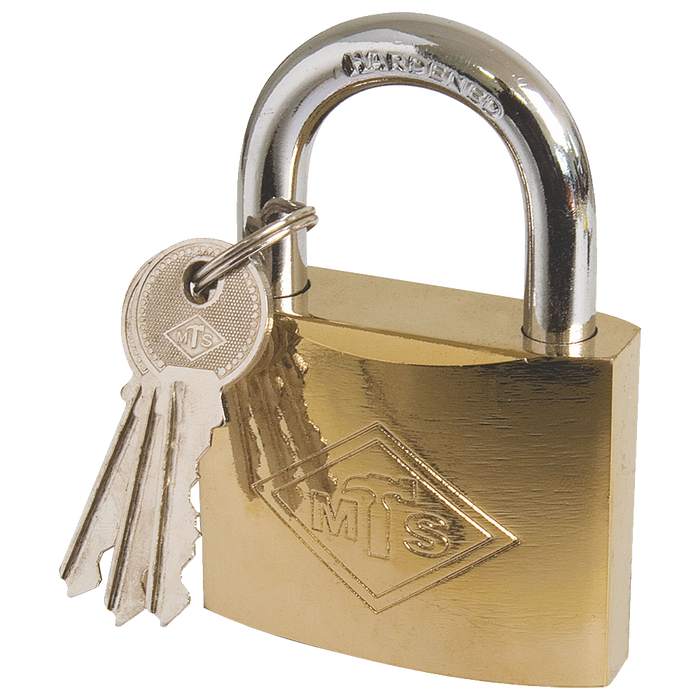 Padlock Mts Brass Plated P/P 60 Mm Hon5015