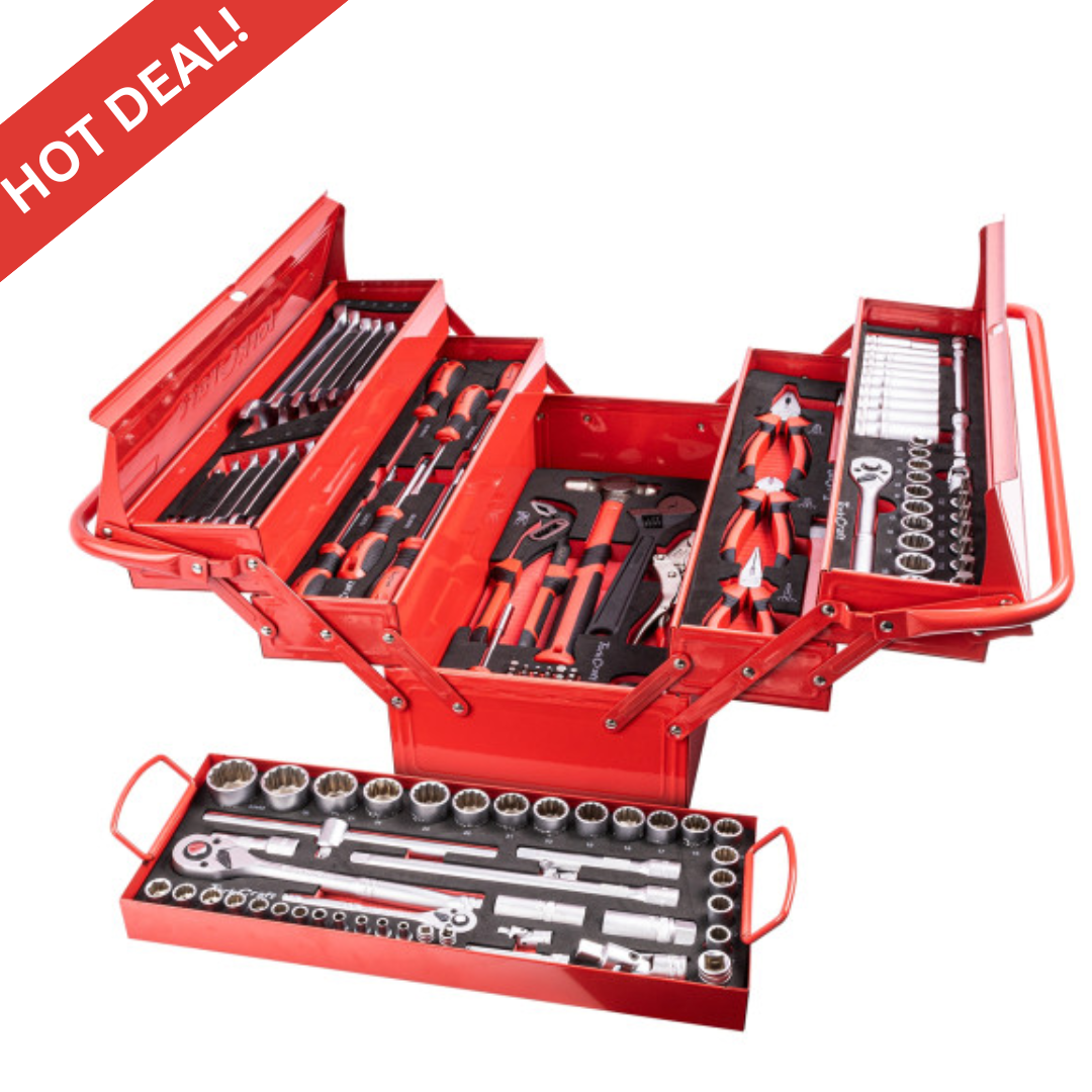 MECHANICS CANTILEVER TOOL BOX 172PC 6 X TRAY 470 X220X230MM – chavda.com MECHANICS CANTILEVER TOOL BOX 172PC 6 X TRAY 470 X220X230MM – chavda.com