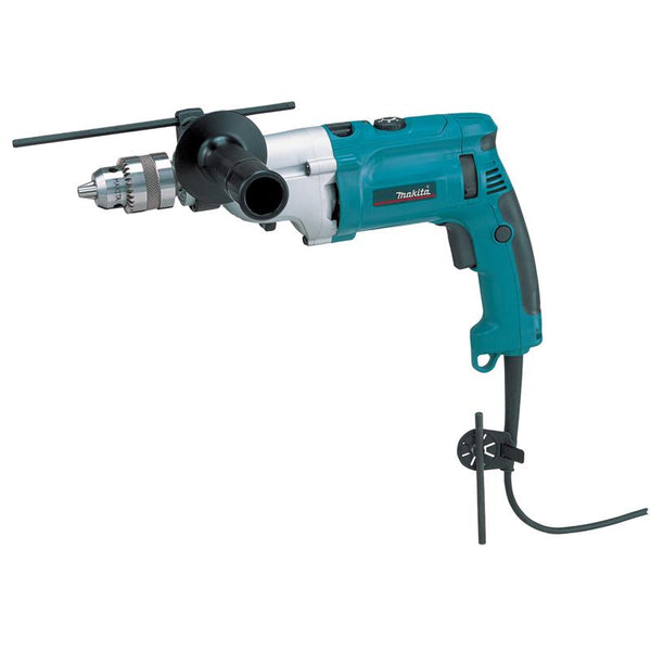 Makita HP2070 Impact Drill - 1010W Power Drill with Geared Chuck for Concrete & Metal. Professional Power Tool.