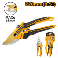 INGCO GARDEN SHEAR PRUNING 200MM ALUM HANDLE