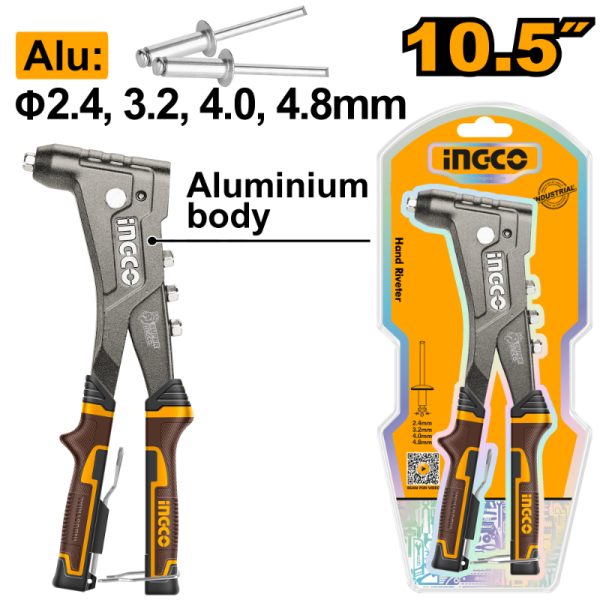INGCO RIVETER HAND 10.5'' ALUM