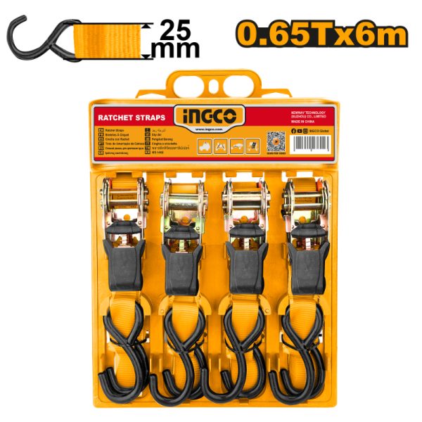 INGCO RATCHET STRAP SET 14PCS