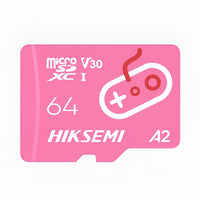 HIKSEMI CITY FUN Pink MicroSD Card 256GB A2, with white controller graphic.