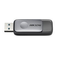 HIKSEMI Pully 128GB USB 3.2 Flash Drive - Silver/Black. Portable USB Drive for Fast Data Transfer & Storage Expansion